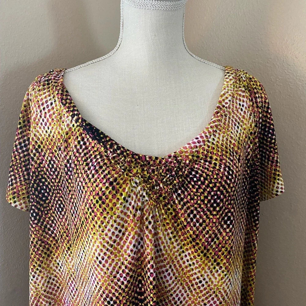 Worthington pixelated dots top, Sz. 3X